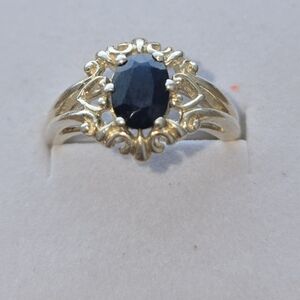 Elegant Sapphire and Silver Women's Ring